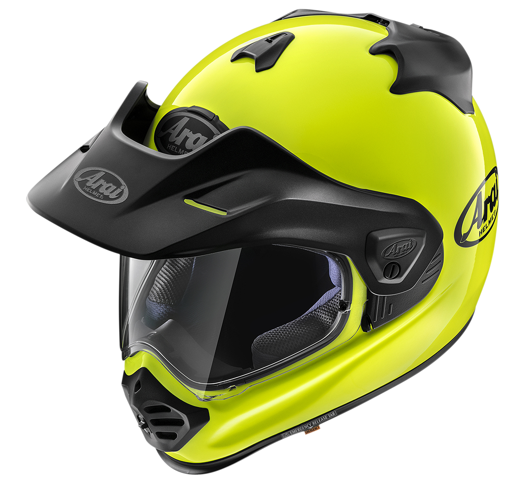 Arai Arai Tour X5 Fluor Yellow Helmet – front view