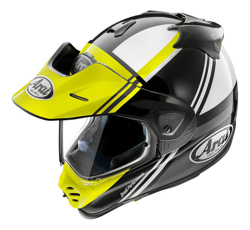 Arai Arai Tour X5 Cosmic Fluor Yellow Helmet – front view