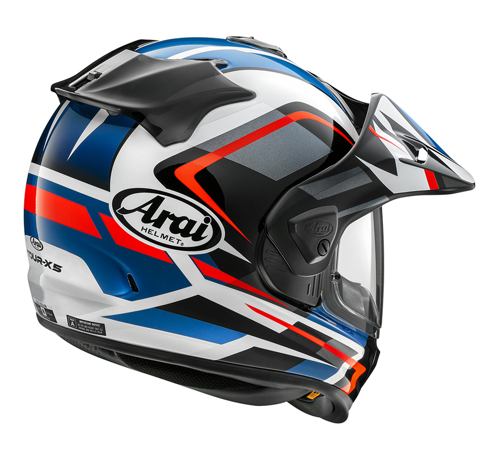 Arai Arai Tour X5 Discovery Blue Helmet – side view