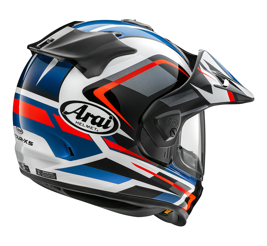 Arai Arai Tour X5 Discovery Blue Helmet – side view
