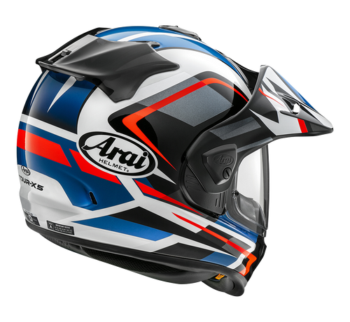 Arai Arai Tour X5 Discovery Blue Helmet – side view