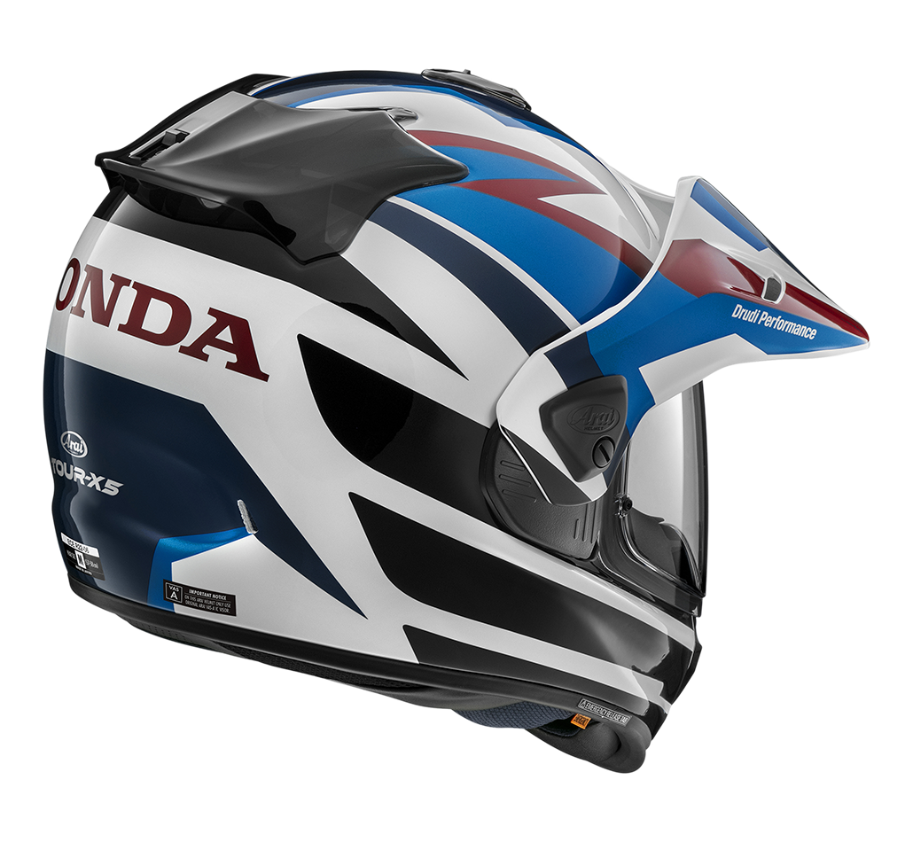 Arai Arai Tour X5 Honda AT Blue Helmet – side view