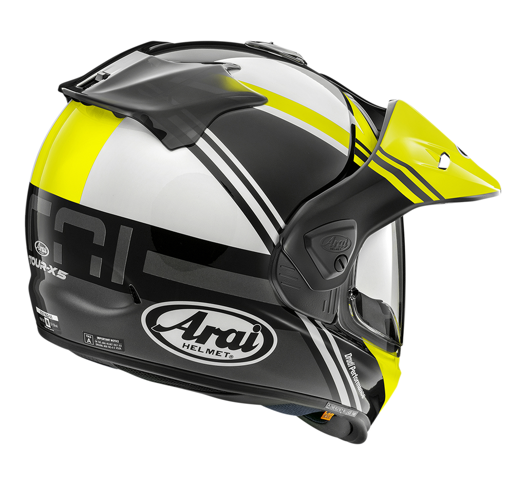 Arai Arai Tour X5 Cosmic Fluor Yellow Helmet – side view