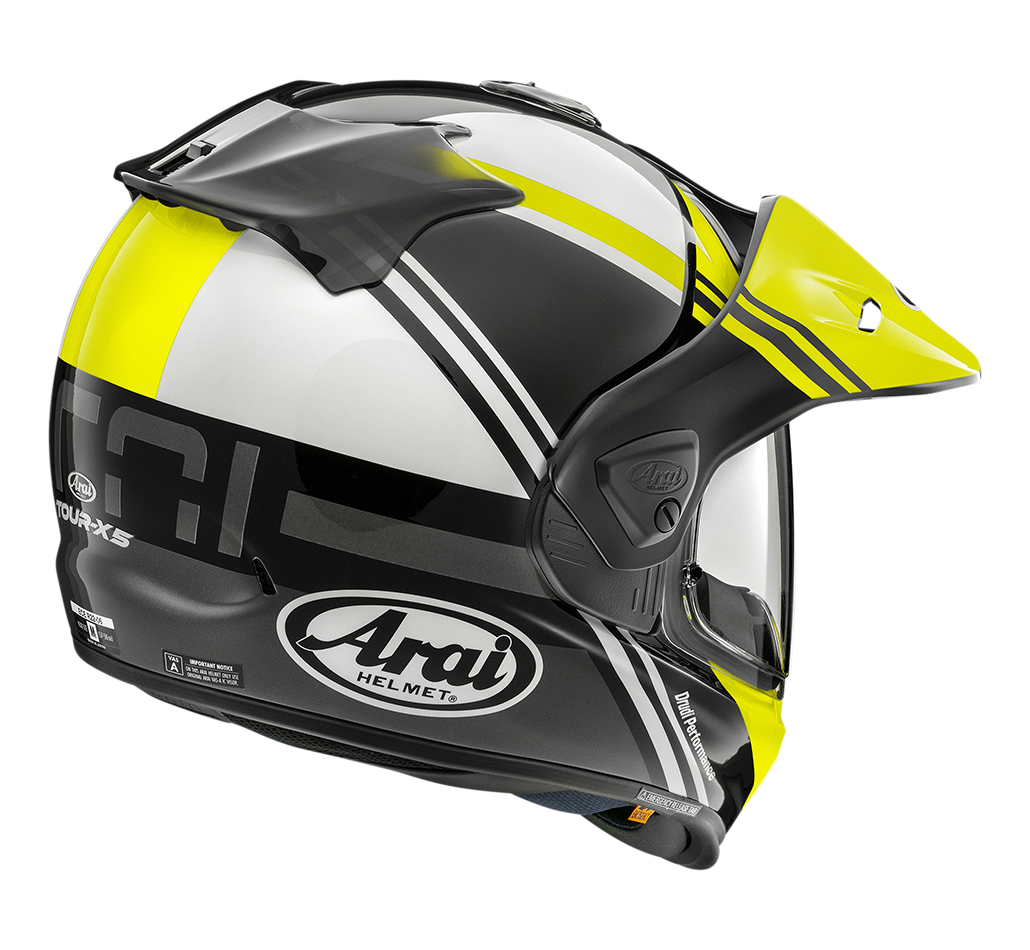 Arai Arai Tour X5 Cosmic Fluor Yellow Helmet – side view