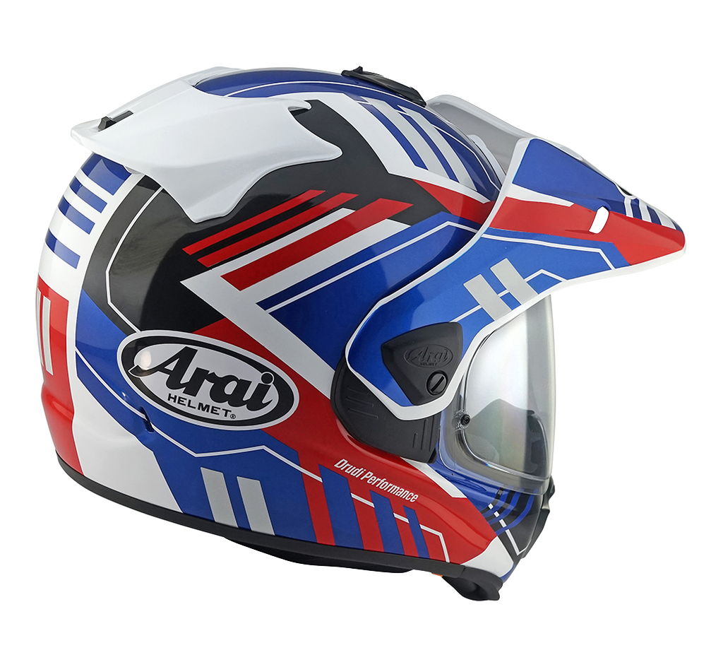 Arai Arai Tour X5 Trail Blue Helmet – side view