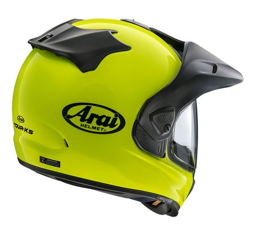 Arai Arai Tour X5 Fluor Yellow Helmet – side view