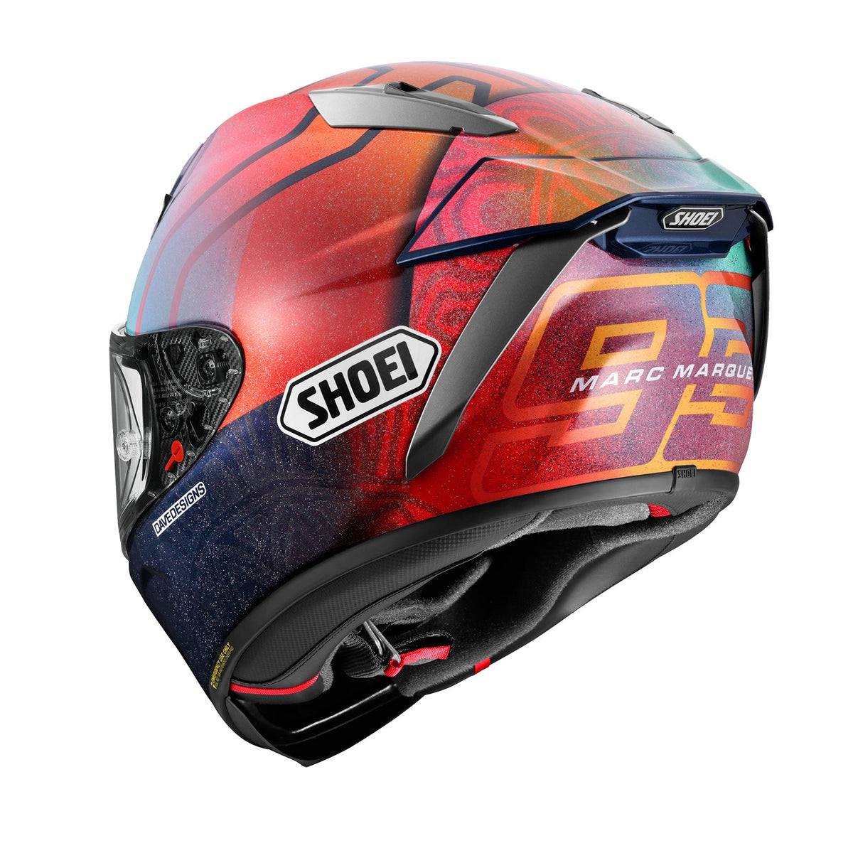 Shoei X-Fifteen (X-15) Marquez Holi Edition helmet.